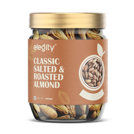 Elegity Classic Salted & Roasted Almond 200gm.
