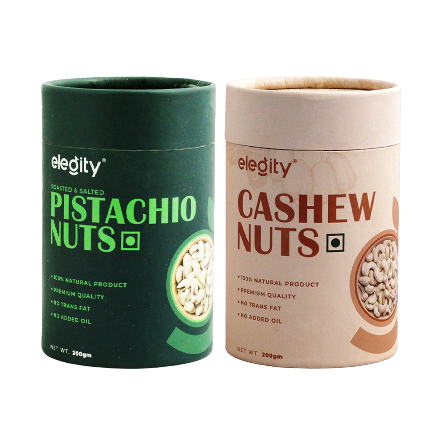 Pistachio and Cashew Combo of  Elegity store