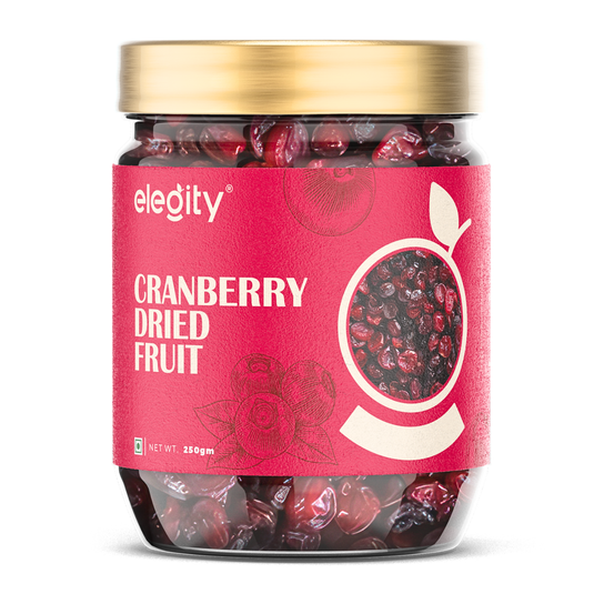 Elegity Premium Dried Cranberries - 250gm