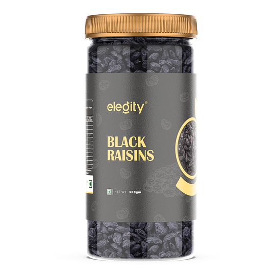 Elegity Premium Black Raisins - 500gm