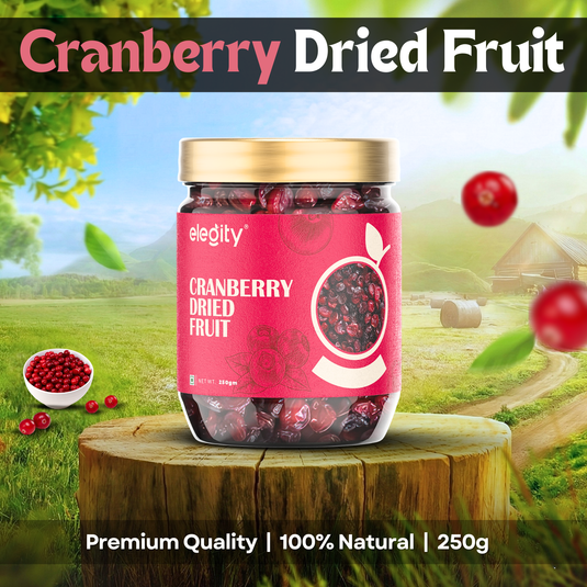 Elegity Premium Dried Cranberries - 250gm