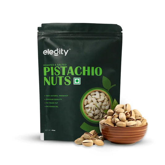 Premium quality salted pistachios from Elegity